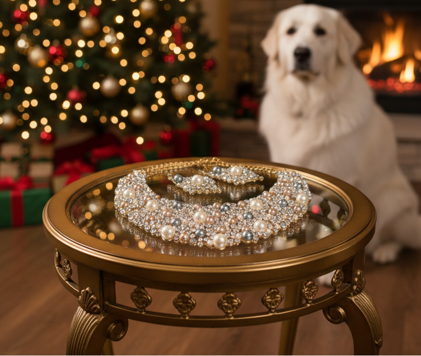 Gorgeous Pearls and Rhinestones Necklace Set