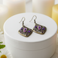 Lovely Bronze and Purple Earrings