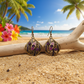 Lovely Bronze and Purple Earrings