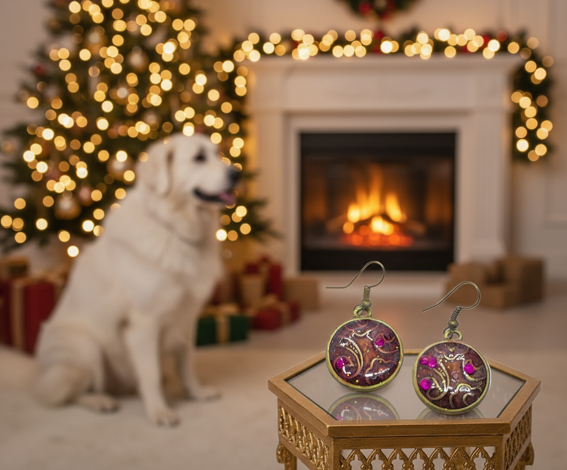 Lovely Purple Earrings