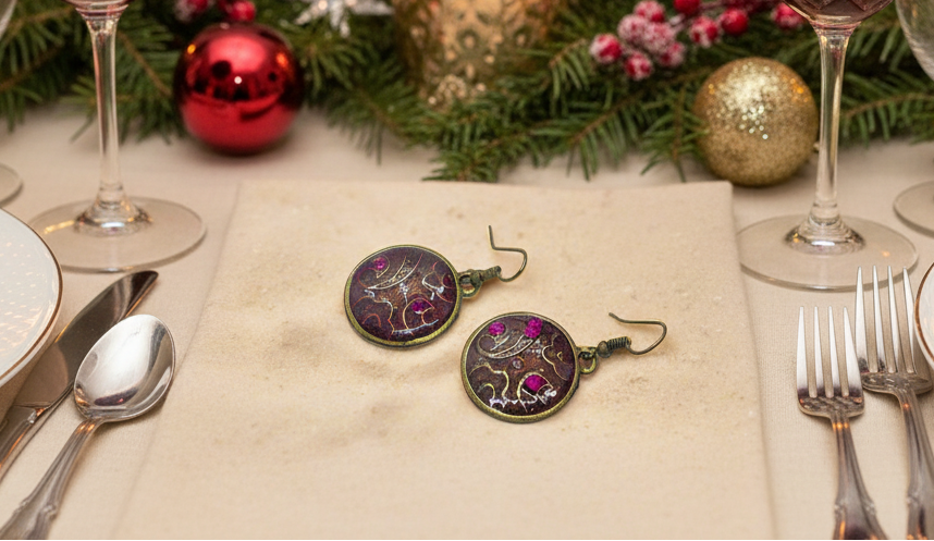 Lovely Purple Earrings