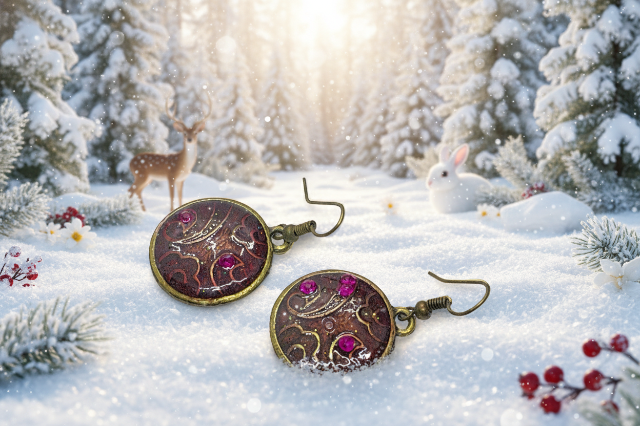 Lovely Purple Earrings