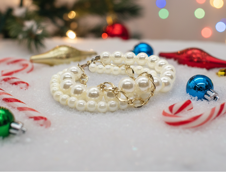 Lovely Double Strand Pearl Bracelet