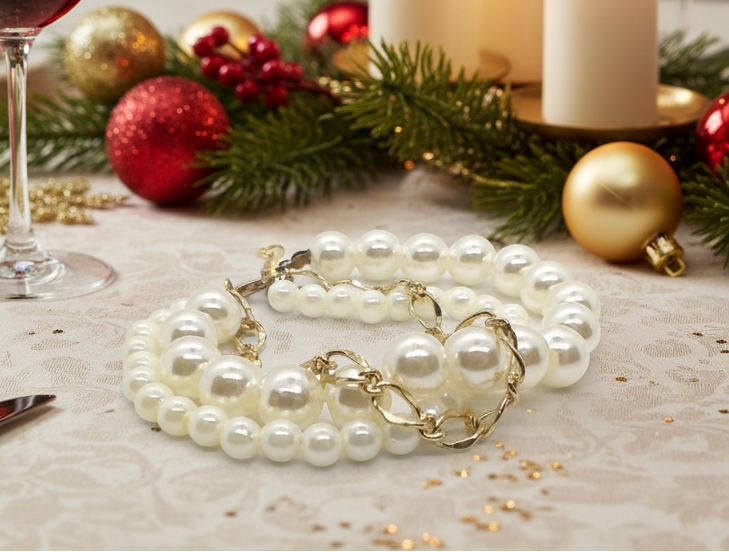 Lovely Double Strand Pearl Bracelet