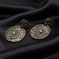 Bronze Oval Earrings