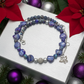 Beautiful Sea Blue Jasper, Firepolish Blue, Silver and Montana Blue, Beaded Necklace handcrafted by Artistry Jewelry