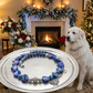 Beautiful Sea Blue Jasper, Firepolish Blue, Silver and Montana Blue, Beaded Necklace handcrafted by Artistry Jewelry