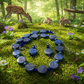 Stunning Lapis Lazuli and Crystals, Dark Blue, Silver, Semi-precious, Beaded Necklace Set handcrafted by Artistry Jewelry