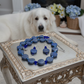Stunning Lapis Lazuli and Crystals, Dark Blue, Silver, Semi-precious, Beaded Necklace Set handcrafted by Artistry Jewelry