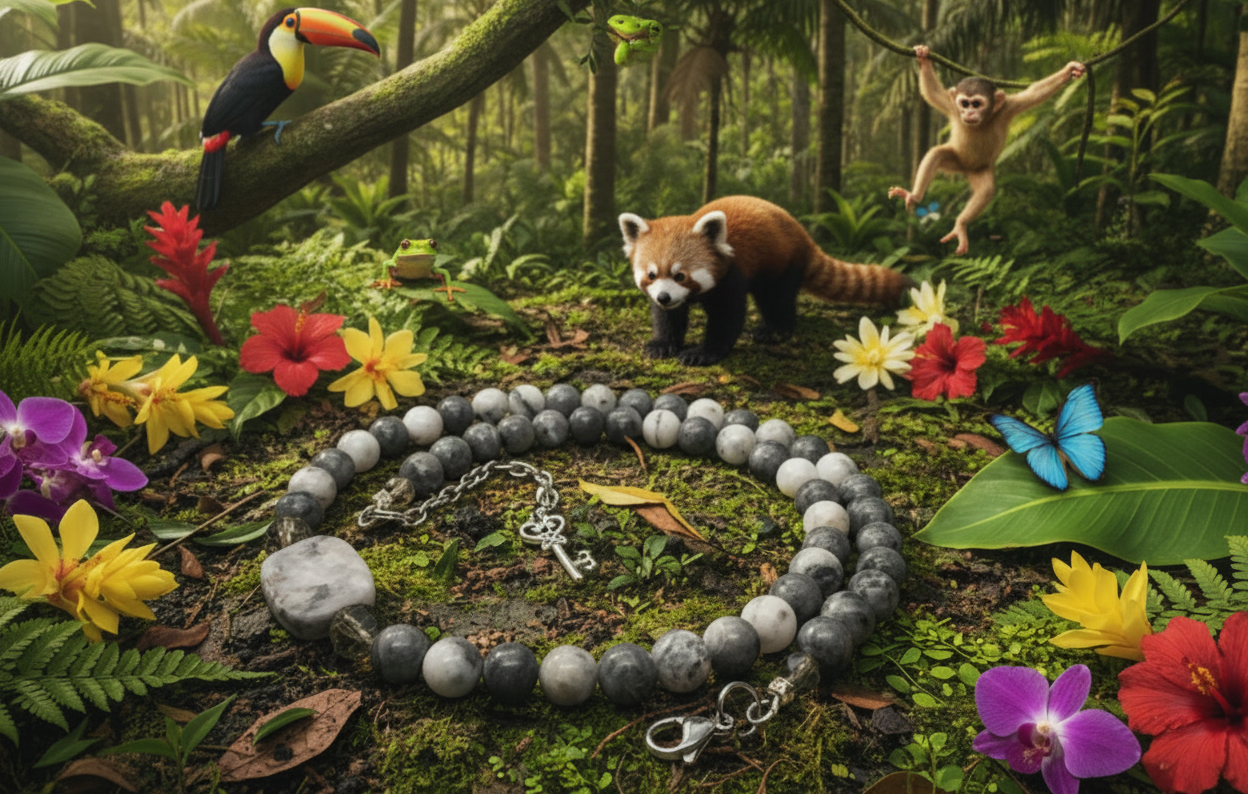 Beautiful Mountain Jade, Labradorite, Semi-precious, Beaded Necklace handcrafted by Artistry Jewelry