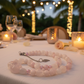 Stunning Rose Pink Quartz and Crystals, Semi-precious Beaded Necklace handcrafted by Artistry Jewelry