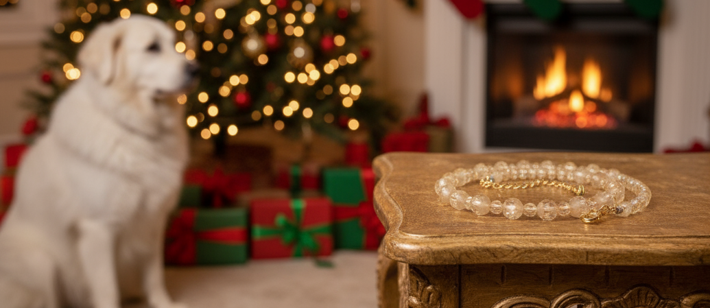 Beautiful Peach/Amber, Crystal and Cream, Golden Shadow Beaded Necklace Set handcrafted by Artistry Jewelry