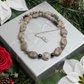 Lovely Pink Feldspar & Maifanite Jasper, Black, brown, Gray, Semi-precious, Beaded Necklace handcrafted by Artistry Jewelry