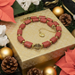 Beautiful Coral Rectangles, Antique Gold Rds, GP Hematite Semi-precious Beaded Necklace handcrafted by Artistry Jewelry
