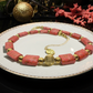Beautiful Coral Rectangles, Antique Gold Rds, GP Hematite Semi-precious Beaded Necklace handcrafted by Artistry Jewelry