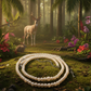 Beautiful Light Peach, Stardust, and Pearl, Two-Strand Beaded Necklace handcrafted by Artistry Jewelry