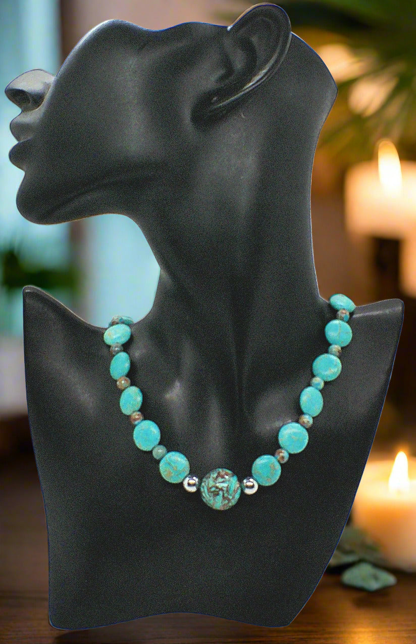 https://www.artistryjewelry.net/products/lovely-crazy-lace-agate-magnesite-turquoise-brown-semi-precious-beaded-necklace-handcrafted-by-artistry-jewelry