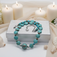 Lovely Crazy Lace Agate & Magnesite, Turquoise, Brown, Semi-precious, Beaded Necklace handcrafted by Artistry Jewelry