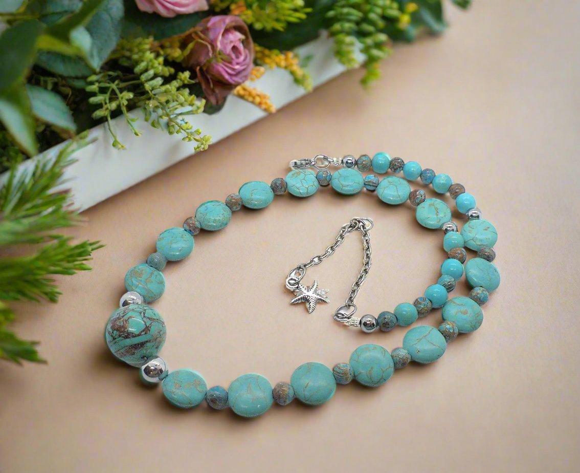 https://www.artistryjewelry.net/products/lovely-crazy-lace-agate-magnesite-turquoise-brown-semi-precious-beaded-necklace-handcrafted-by-artistry-jewelry