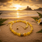 Gorgeous Yellow Fire Agates and Crystals Beaded Semi-precious Necklace handcrafted by Artistry Jewelry