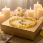Gorgeous Yellow Fire Agates and Crystals Beaded Semi-precious Necklace handcrafted by Artistry Jewelry