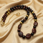 Brilliant Brecca Jasper, Red Tiger Eye, Hematite Beaded Necklace - handcrafted by Artistry Jewelry