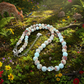 Brilliant Sky Blue Jasper, Crystals, and Onyx Beaded Necklace-handcrafted by Artistry Jewelry