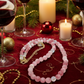 Lovely Pink and White Jasper & Crystal Beaded Necklace - handcrafted by Artistry Jewelry