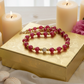 Stunning Red Quartz, Crystal, and Hematite Beaded Necklace