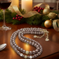 Stunning Crystal, Pearl, and Druk Two-Strand Beaded Necklace