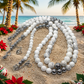Beautiful Howlite, Hematite, Agate, and Labrador Two-Strand Necklace