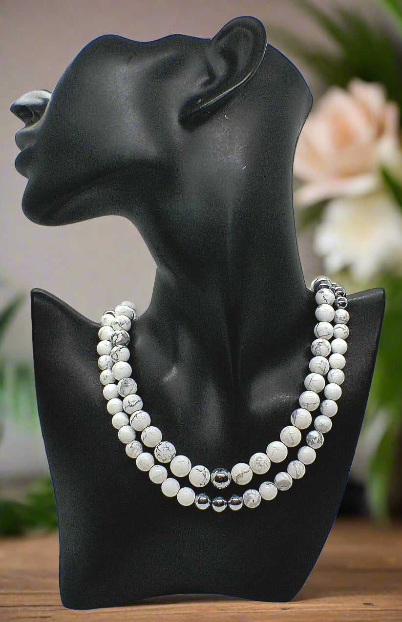 https://www.artistryjewelry.net/products/beautiful-howlite-hemitite-agate-and-labrador-two-strand-necklace