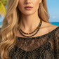 Gorgeous Gold & Black Hematite Two-Strand Beaded Necklace Set handcrafted by Artistry Jewelry