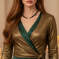 Gorgeous Dark Green, Crystal, and Gold Druk beads, One-of-a-Kind, Beaded Necklace Set- handcrafted by Artistry Jewelry