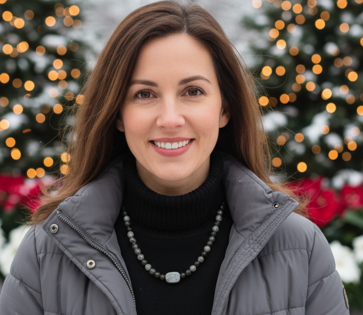 Beautiful Mountain Jade, Labradorite, Semi-precious, Beaded Necklace handcrafted by Artistry Jewelry