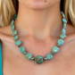 Lovely Crazy Lace Agate & Magnesite, Turquoise, Brown, Semi-precious, Beaded Necklace handcrafted by Artistry Jewelry