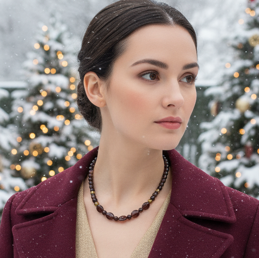 Brilliant Brecca Jasper, Red Tiger Eye, Hematite Beaded Necklace - handcrafted by Artistry Jewelry