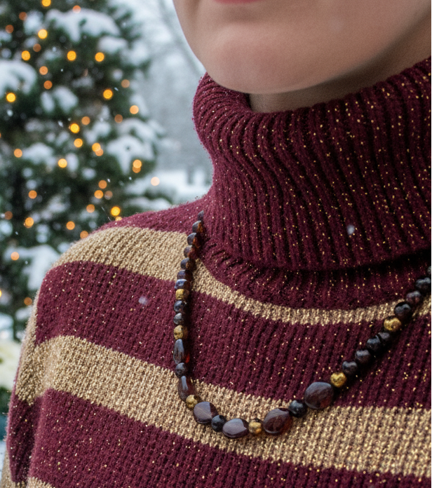 Brilliant Brecca Jasper, Red Tiger Eye, Hematite Beaded Necklace - handcrafted by Artistry Jewelry