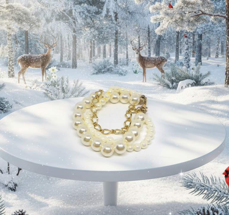 Lovely Double Strand Pearl Bracelet