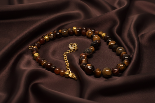 Alluring Carnelian Round, Agate, and Hematite Beaded Necklace