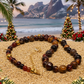 Alluring Carnelian Round, Agate, and Hematite Beaded Necklace