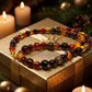 Alluring Carnelian Round, Agate, and Hematite Beaded Necklace