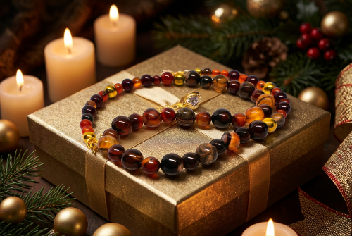 Alluring Carnelian Round, Agate, and Hematite Beaded Necklace
