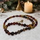 Alluring Carnelian Round, Agate, and Hematite Beaded Necklace