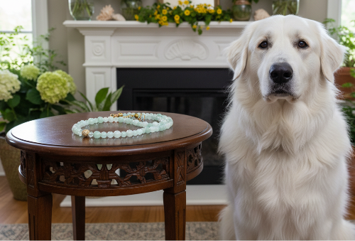 Alluring Burness Jade, Crystal and Hematite Beaded Necklace by Artistry Jewelry