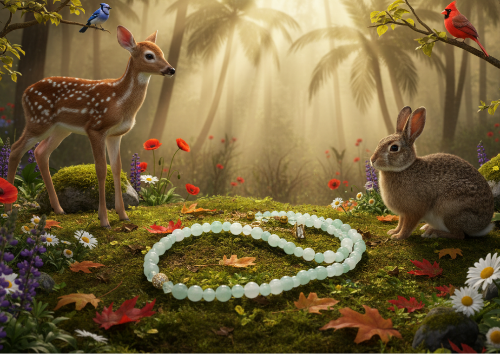 Alluring Burness Jade, Crystal and Hematite Beaded Necklace by Artistry Jewelry