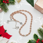 Charming Rose Gold Hematite Beaded Necklace