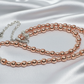 Charming Rose Gold Hematite Beaded Necklace