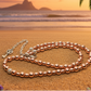 Charming Rose Gold Hematite Beaded Necklace