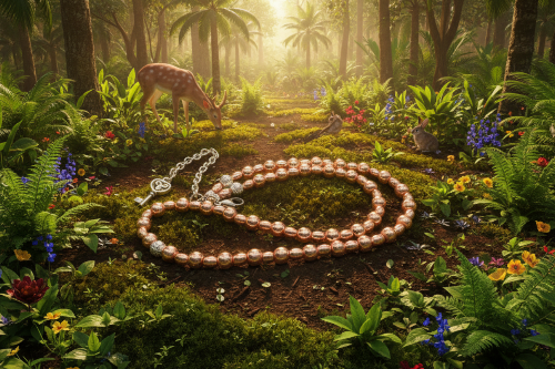 Charming Rose Gold Hematite Beaded Necklace